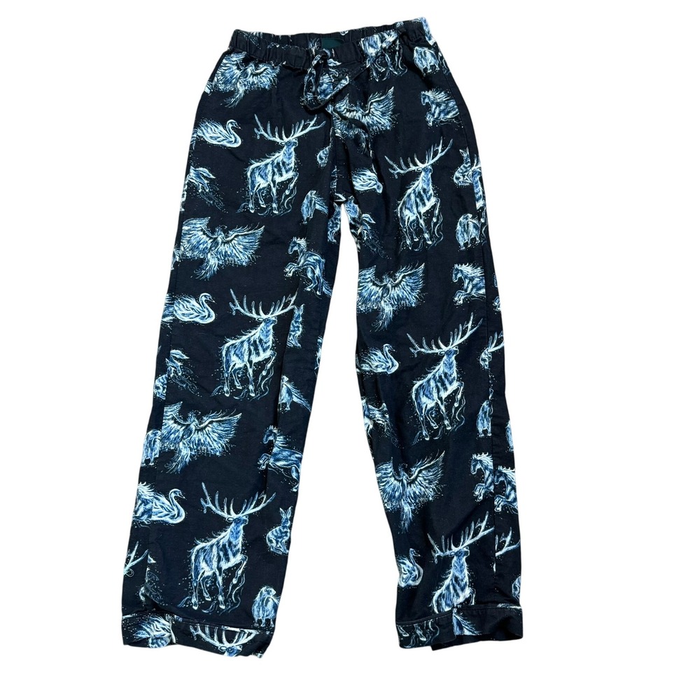 POTTERY BARN Unisex Large 100% Organic Cotton Harry Potter Patronus Pajama Pants